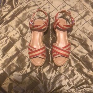 Market And Spruce Sandals. Size 9.5. Color Red/Tan